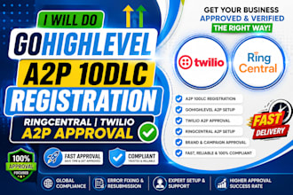 do gohighlevel a2p 10dlc registration ringcentral twilio a2p 10dlc