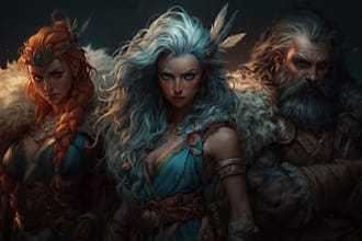 draw your characters and fanart in semi realistic art