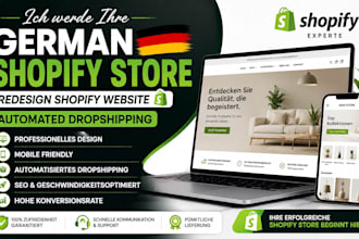 design german shopify store redesign shopify website, automated dropshipping