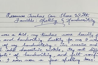 convert typed documents into handwritten pages