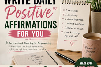 write daily positive affirmations for you