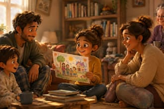illustrate children book illustration, kids book, children book illustration