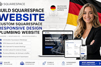 build squarespace website custom squarespace responsive design plumbing website