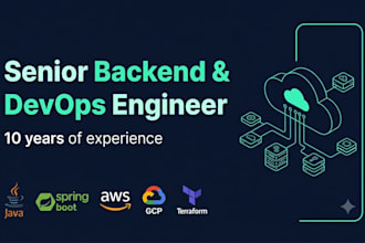 be your senior backend and devops engineer for java, cloud, and automation