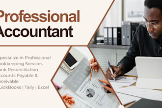 do bank reconciliation, accounts payable and receivable