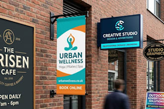 design professional signage, sign board and outdoor advertising graphics