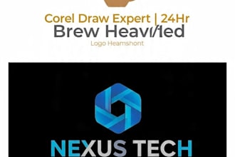 design professional logo and visiting card in corel draw