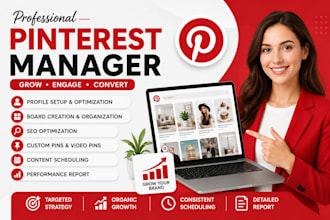 be your pinterest manager for 30 days
