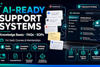 create an ai ready customer support knowledge base