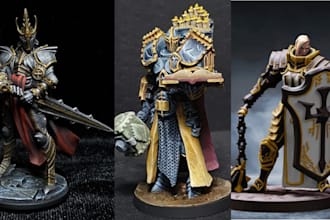 3d print and paint miniature warhammer dnd 3d anime figure action statue resin