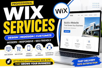 design a wix website for your business, blog or online store