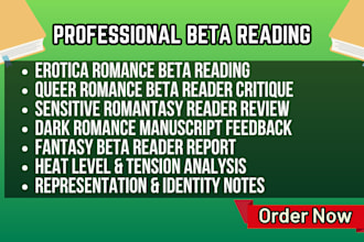 beta read erotica romance stories queer beta reader, sensitive romantasy reader