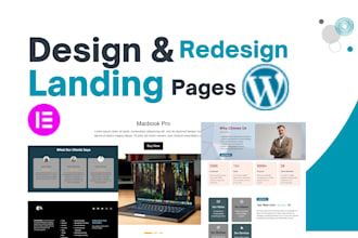build and redesign stunning wordpress landing pages