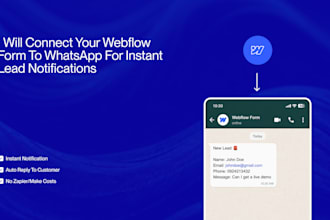 connect your webflow form to whatsapp for instant lead notifications