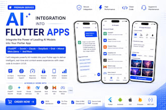 develop an ai powered flutter app for android and ios