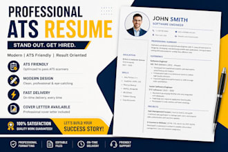 create a professional ats friendly resume and CV