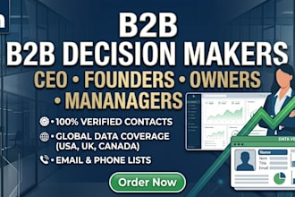 build a verified b2b decision maker list for cold outreach