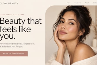 design or redesign a wix beauty salon website with booking