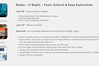 create 14 days itinerary for japan