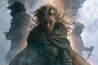 create an epic fantasy book cover