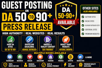 provide high authority guest posts on high da DR and dofollow index
