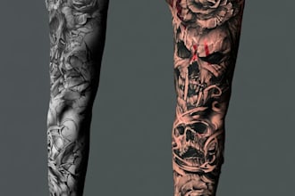 design a unique japanese tattoo design