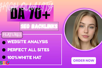 provide high da backlinks to increase DR and tf