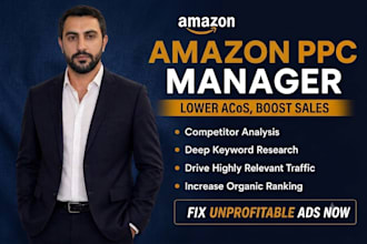 setup, manage and optimize amazon PPC campaign sponsored ads