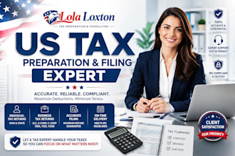 provide expert US tax preparation and file accurate tax returns for individuals