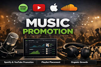 do organic multi platform music promotion and playlist placement for viral reach