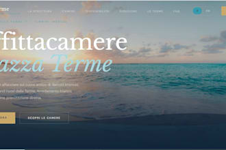 design a modern restaurant bnb or hotel website with booking form