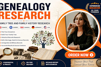 do genealogy research in france, quebec, canada, german and usa