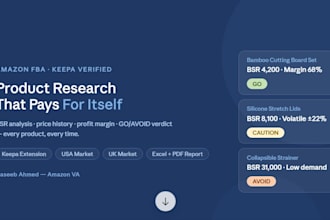 do amazon fba product research using keepa with bsr and profit analysis