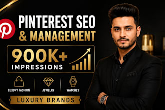 manage pinterest account and optimize SEO