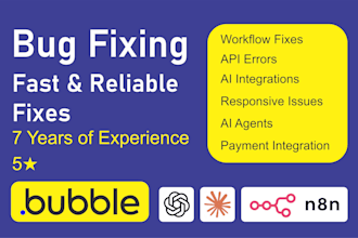 fix bubble io bugs, workflows, ai and API issues