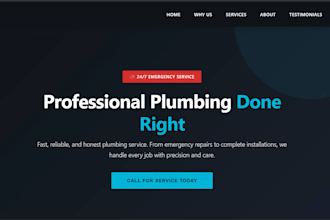 build lead optimized plumber website