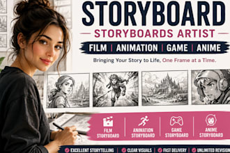create storyboard, storyboards artist, film storyboard, animation, game, anime
