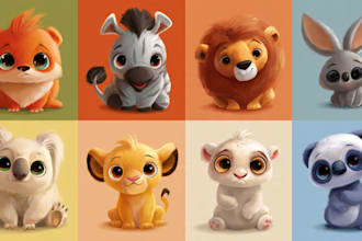 custom animal cartoon illustration