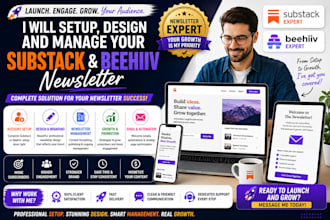 setup, design and manage your substack newsletter setup beehiiv newsletter