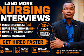write an ats nursing resume for registered nurse, np, crna, travel nurse jobs