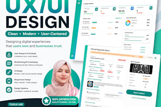 design modern ui ux landing page and mobile ui design