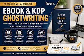 write publish and design cover for your KDP ebook