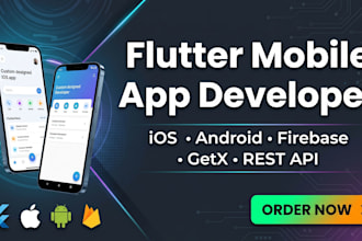 build a flutter mobile app with firebase backend