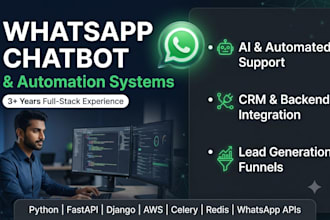 build a whatsapp chatbot and automation system