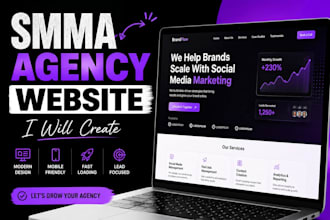 create smma website or digital marketing agency website