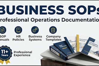create professional sops, HR manuals and business operations documentation