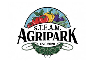 create a green eco agriculture logo for organic farms