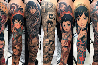 design a custom anime tattoo