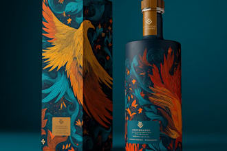 design product label and packaging design