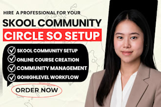 setup skool community skool course creation skool credit repair circle so ghl
